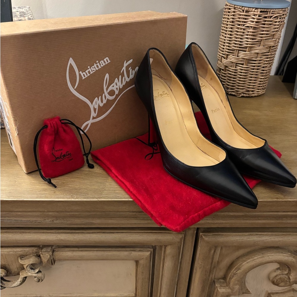 Christian Louboutin Black Women's Shoes 100% Authentic
